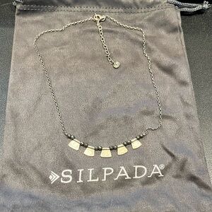 Silpada Sterling Silver & Pyrite Necklace N3304